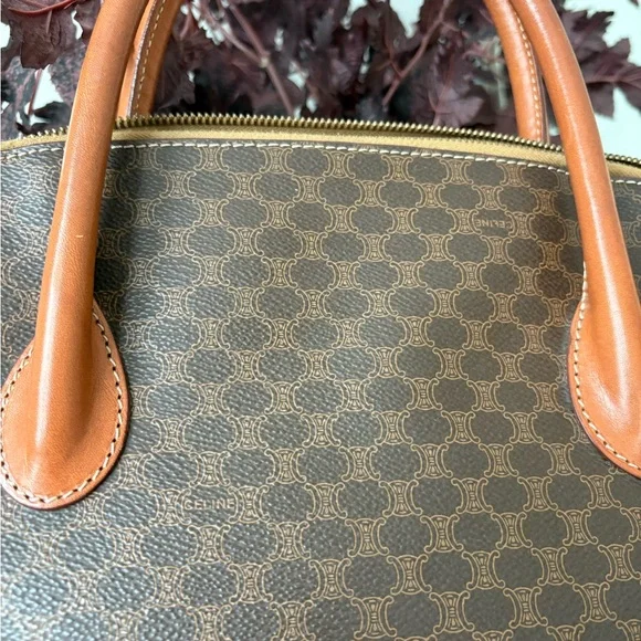 Vintage Celine Macadam Dome Coated Canvas Bag - Picture 3 of 10